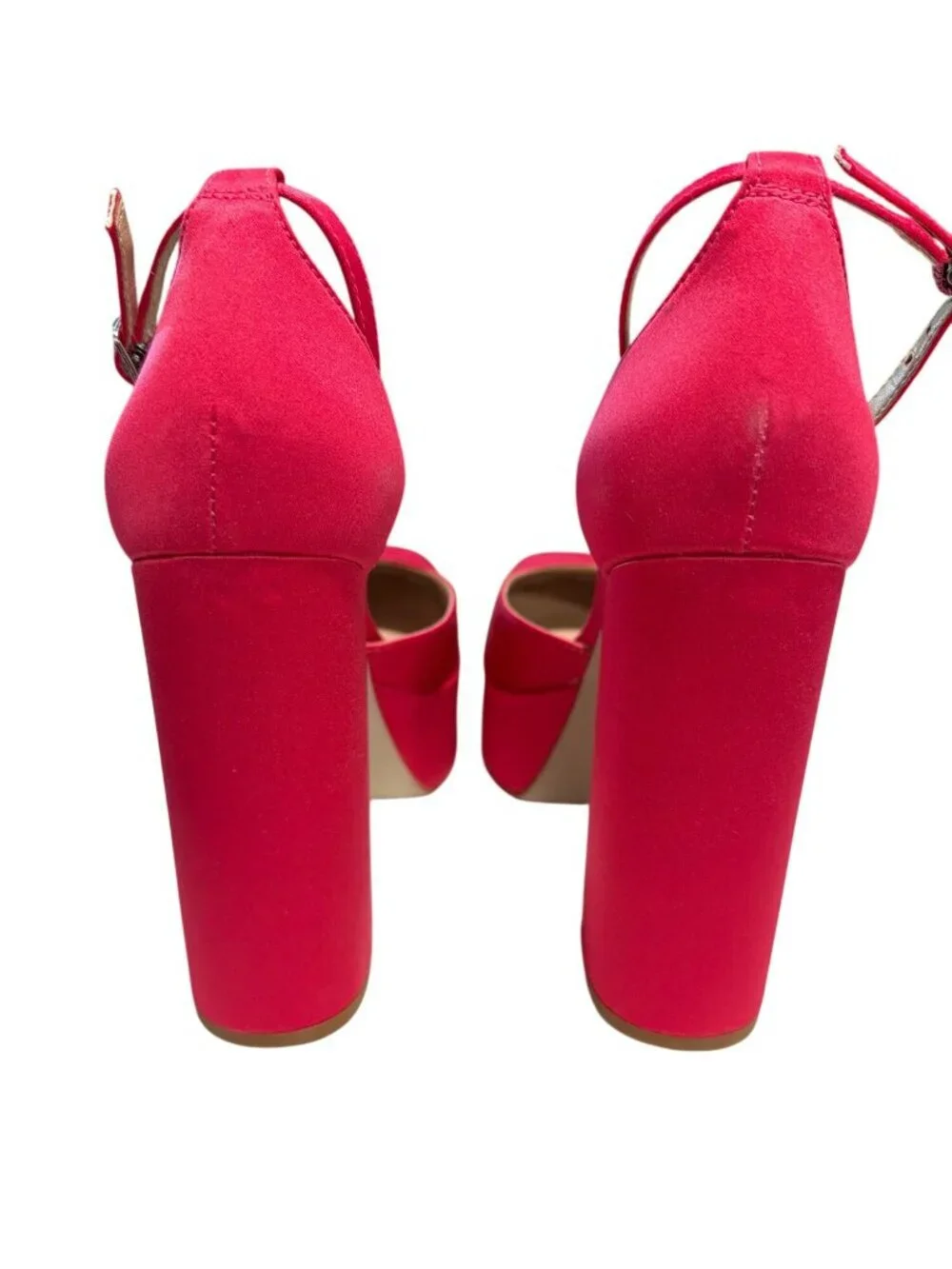 Steve Madden Agata Platform Heels Pink Block Heel Shoes Size 7.5